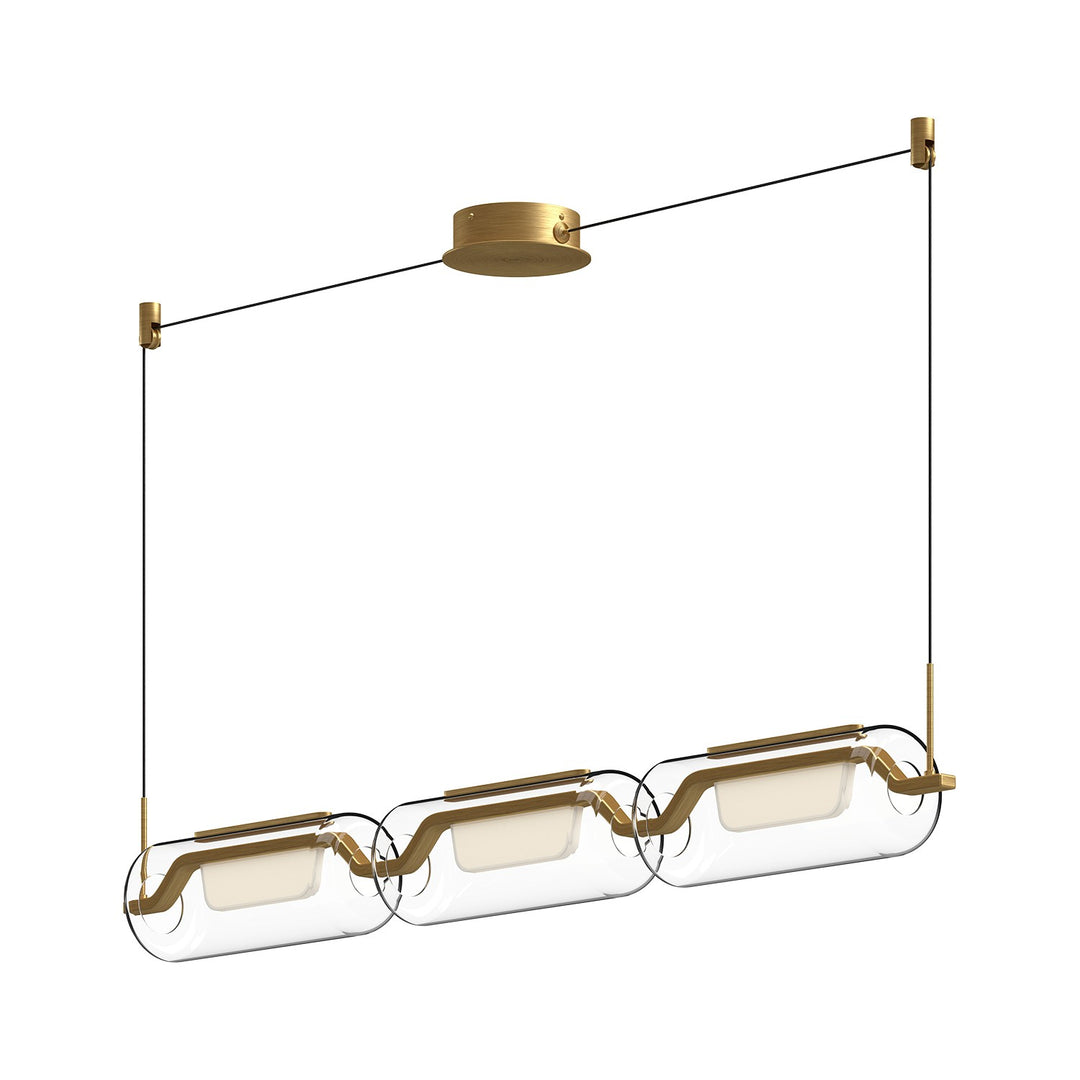 Kuzco Canada - LP28543-BG - LED Linear Pendant - Hilo - Brushed Gold