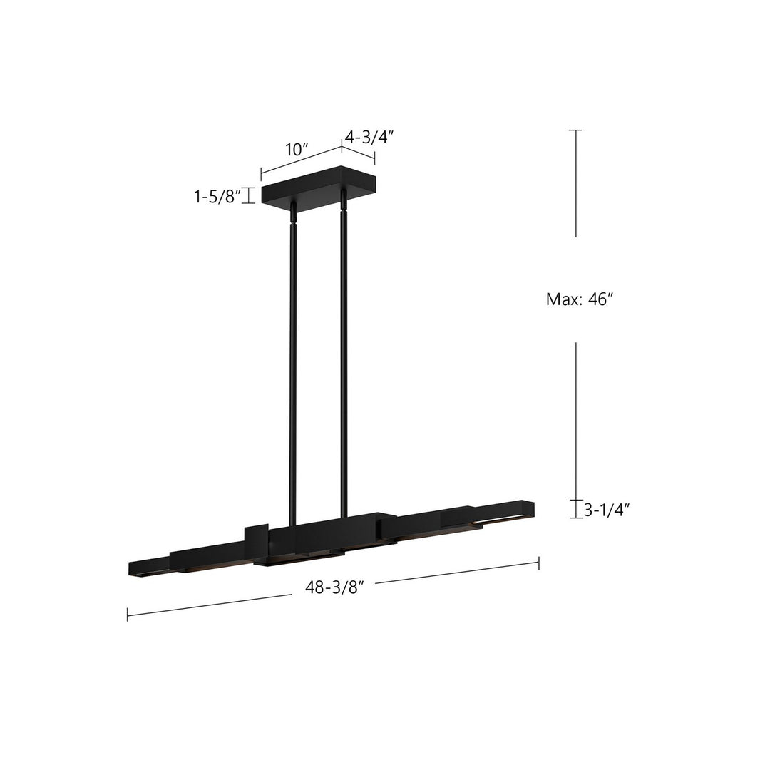 Kuzco Canada - LP29548-BK - LED Linear Pendant - Enzo - Black