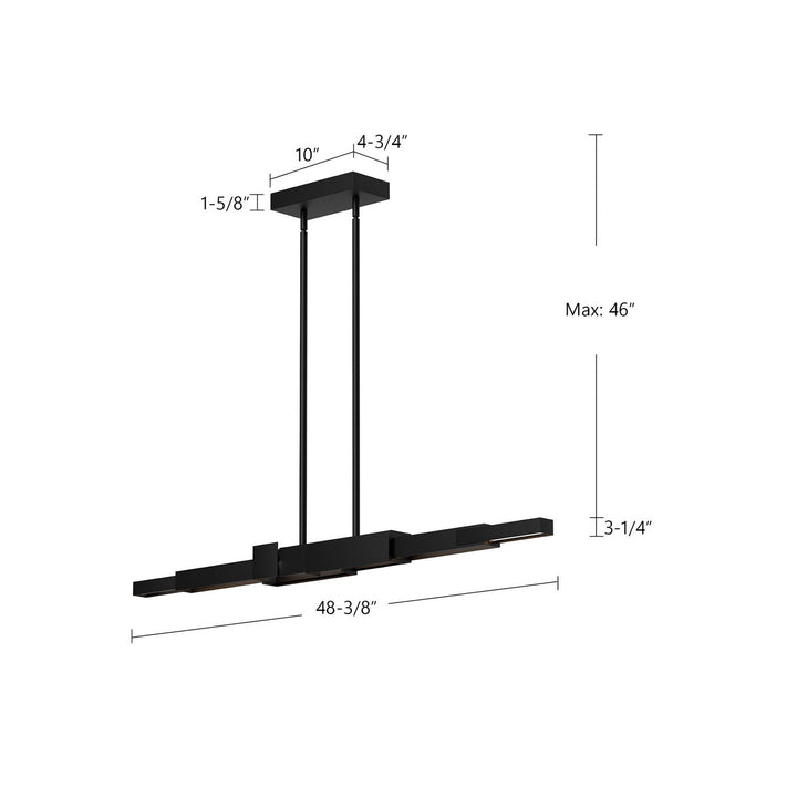 Kuzco Canada - LP29548-BK - LED Linear Pendant - Enzo - Black