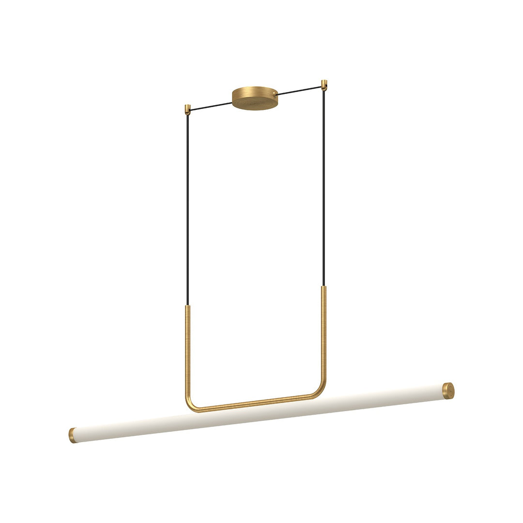 Vesper LED Linear Pendant in Brushed Gold - available from The Lighting Shoppe, trusted by Canadian homeowners