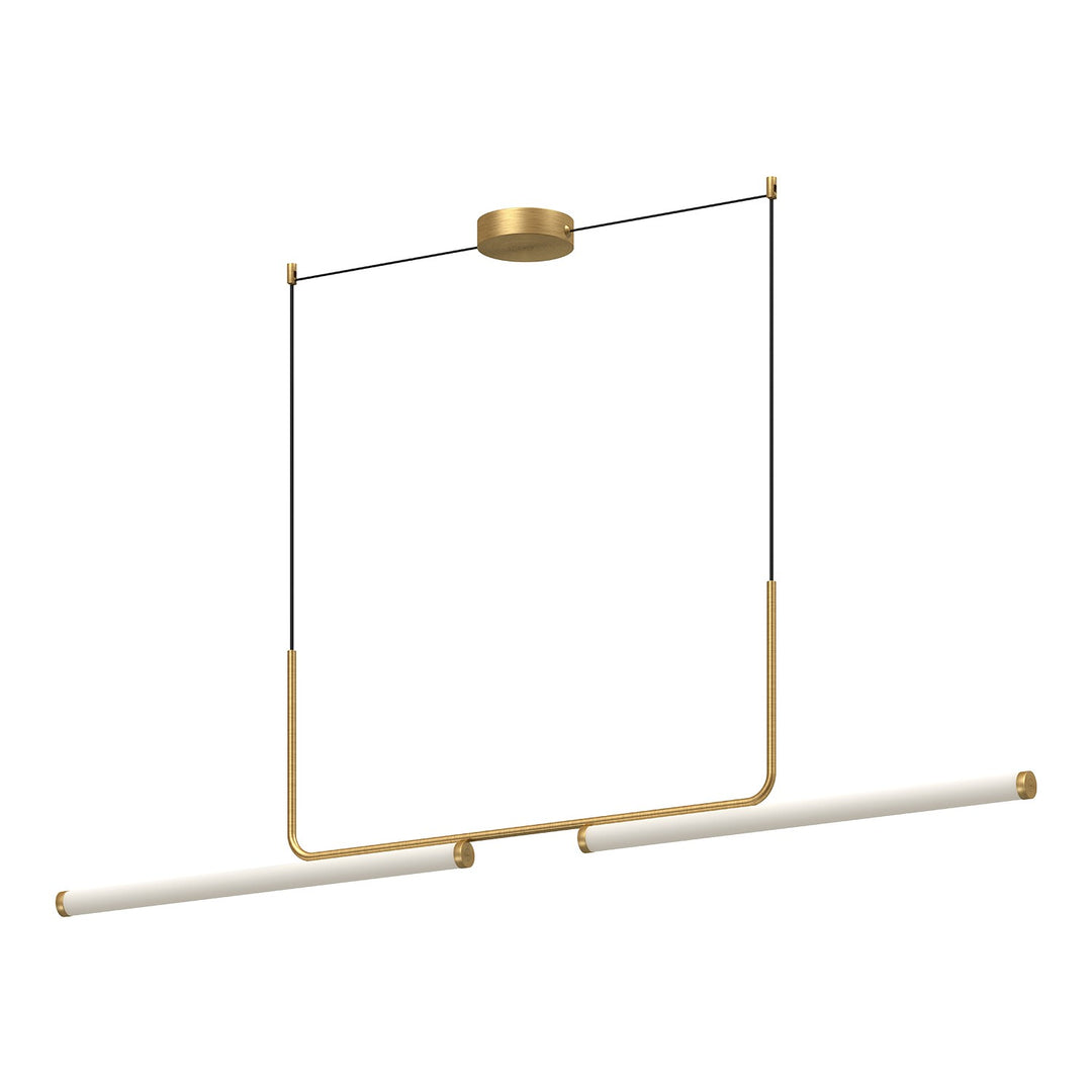 Vesper LED Linear Pendant in Brushed Gold - available from The Lighting Shoppe, trusted by Canadian homeowners