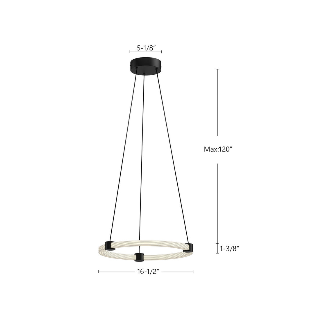 Kuzco Canada - PD24716-BK - LED Pendant - Bruni - Black