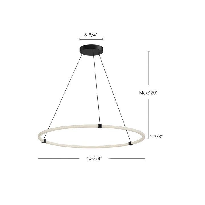 Kuzco Canada - PD24748-BK - LED Pendant - Bruni - Black
