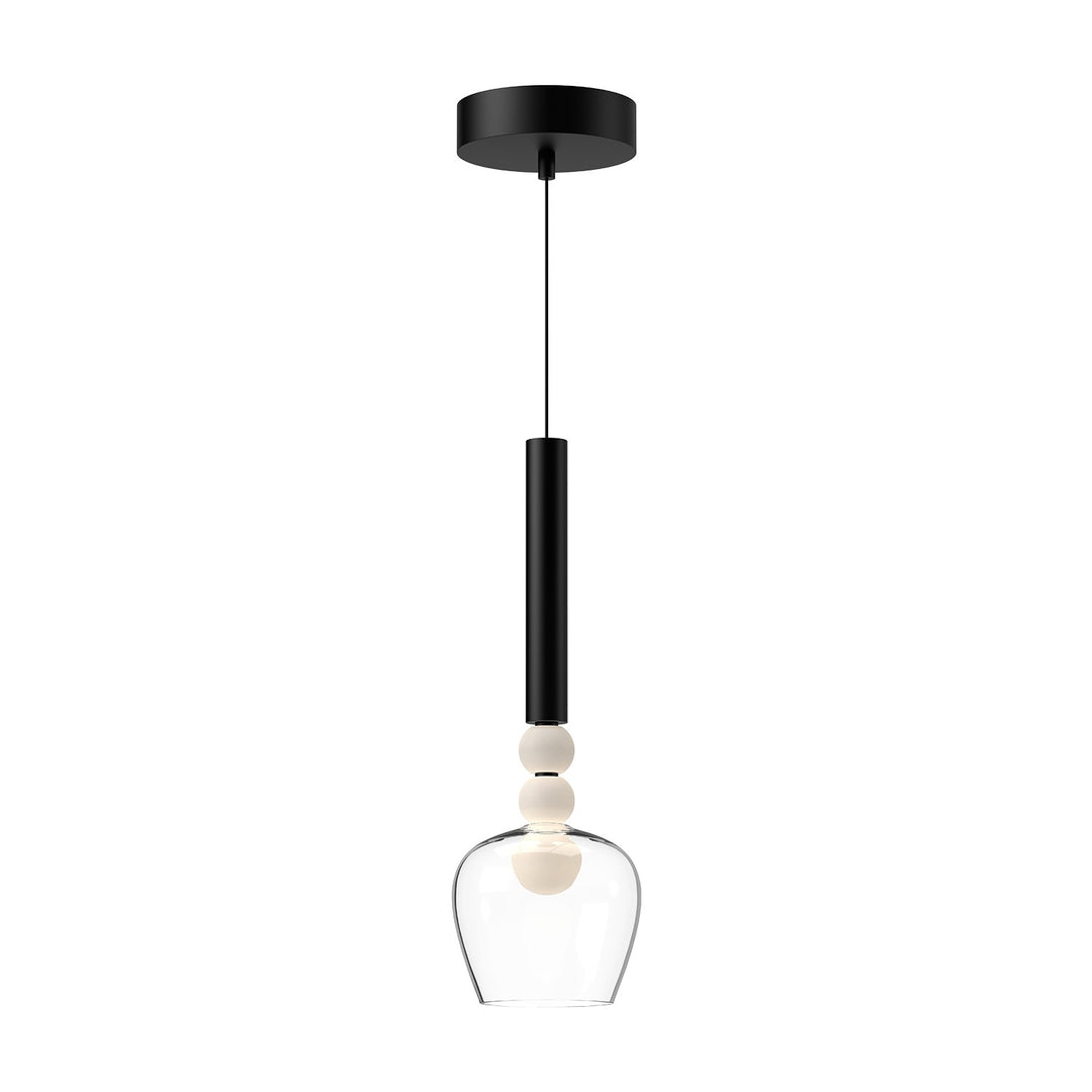 Rise LED Pendant in Black/Clear - available from The Lighting Shoppe, trusted by Canadian homeowners