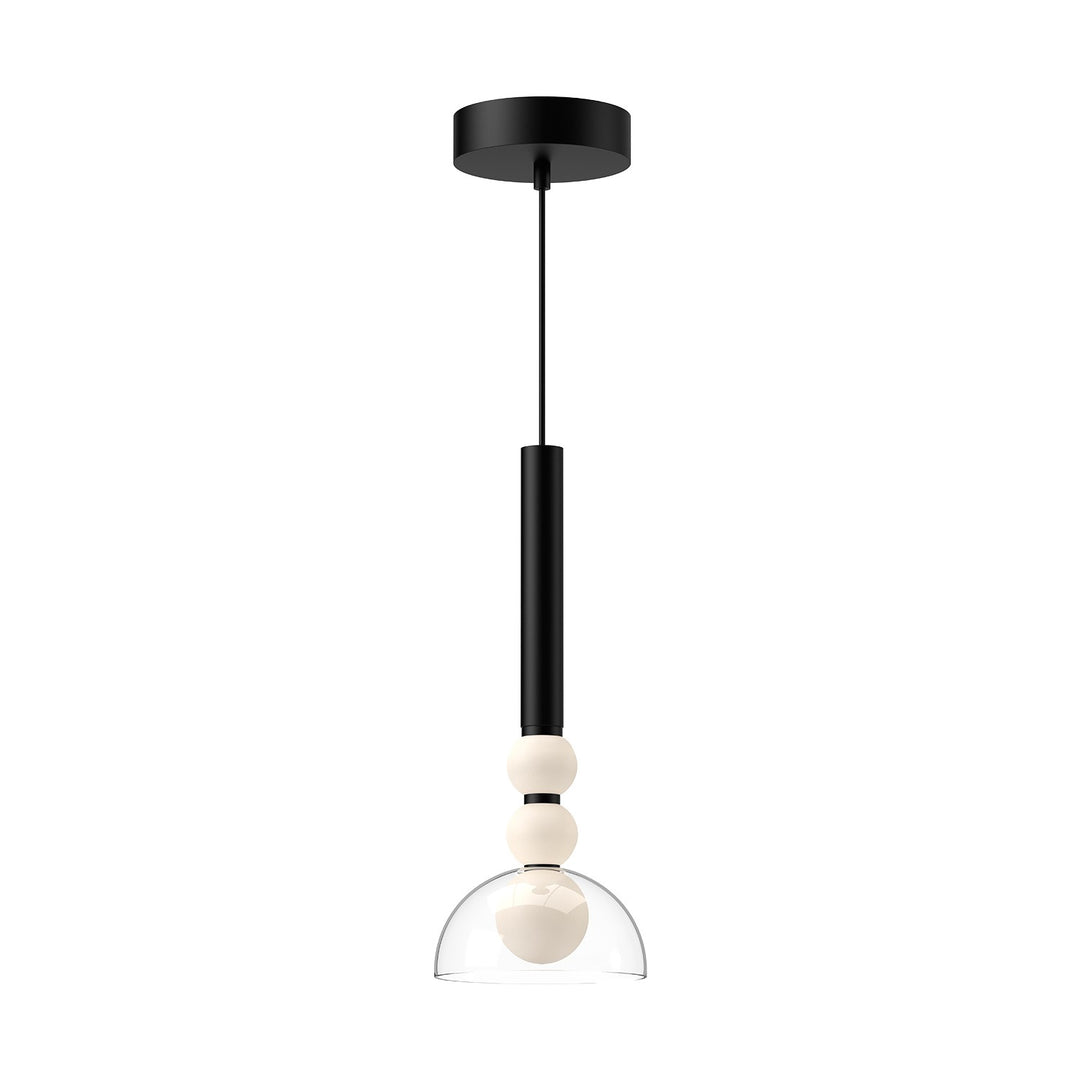 Rise LED Pendant in Black/Clear - available from The Lighting Shoppe, trusted by Canadian homeowners