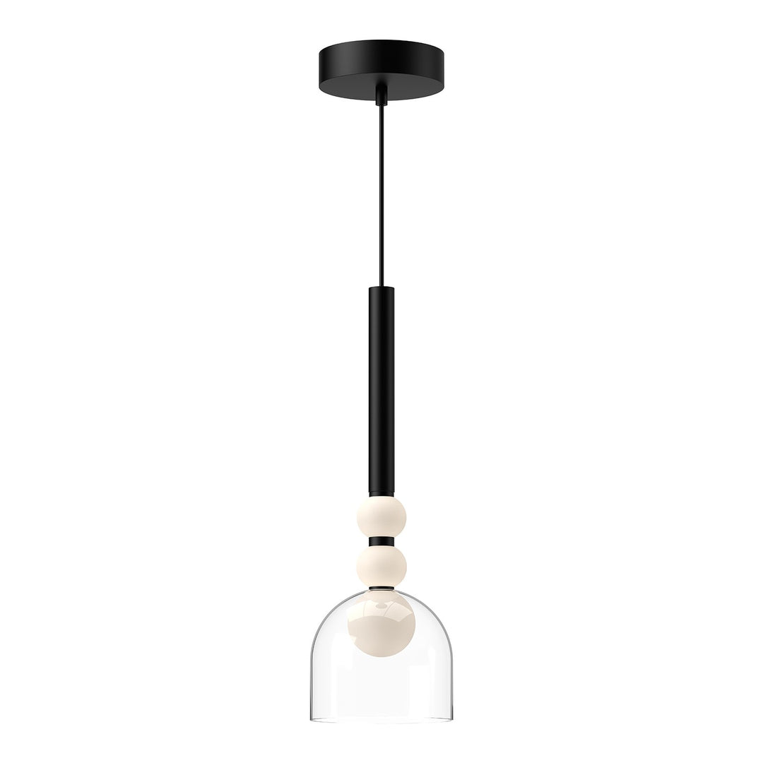 Rise LED Pendant in Black/Clear - available from The Lighting Shoppe, trusted by Canadian homeowners