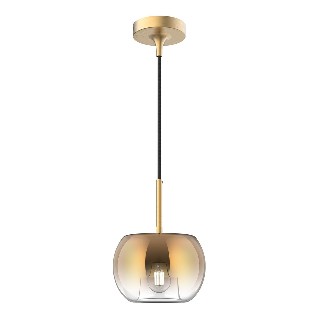Samar One Light Pendant in Brushed Gold/Copper - available from The Lighting Shoppe, trusted by Canadian homeowners