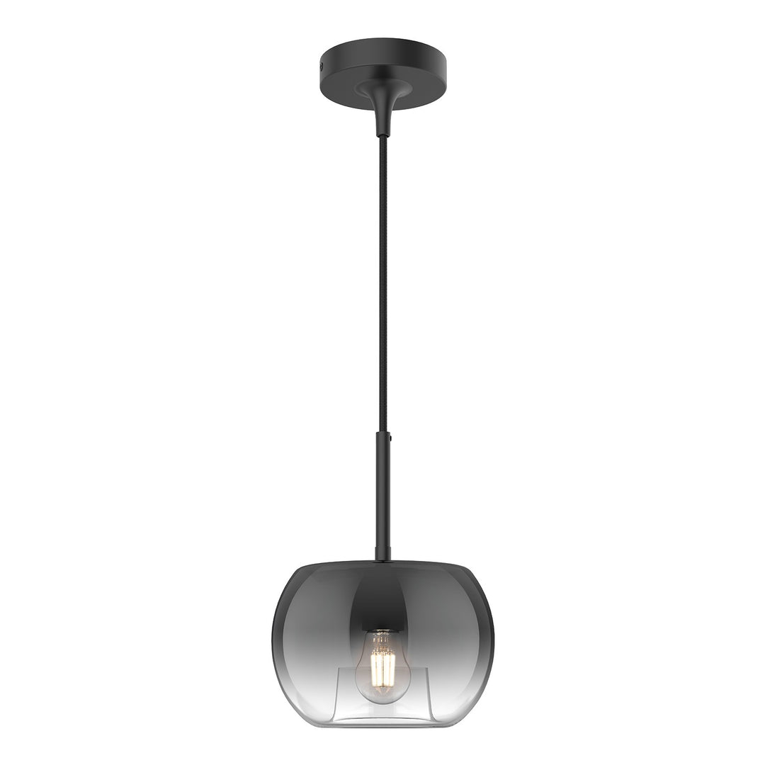 Samar One Light Pendant in Black/Smoked - available from The Lighting Shoppe, trusted by Canadian homeowners