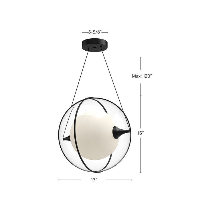 Kuzco Canada - PD76716-BK - LED Pendant - Aries - Black