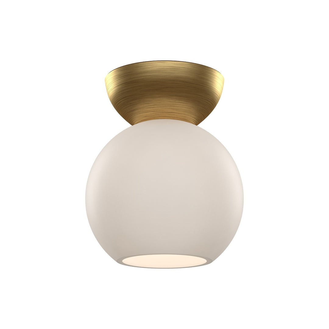 Kuzco Canada - SF59706-BG/OP - One Light Semi-Flush Mount - Arcadia - Brushed Gold/Opal Glass