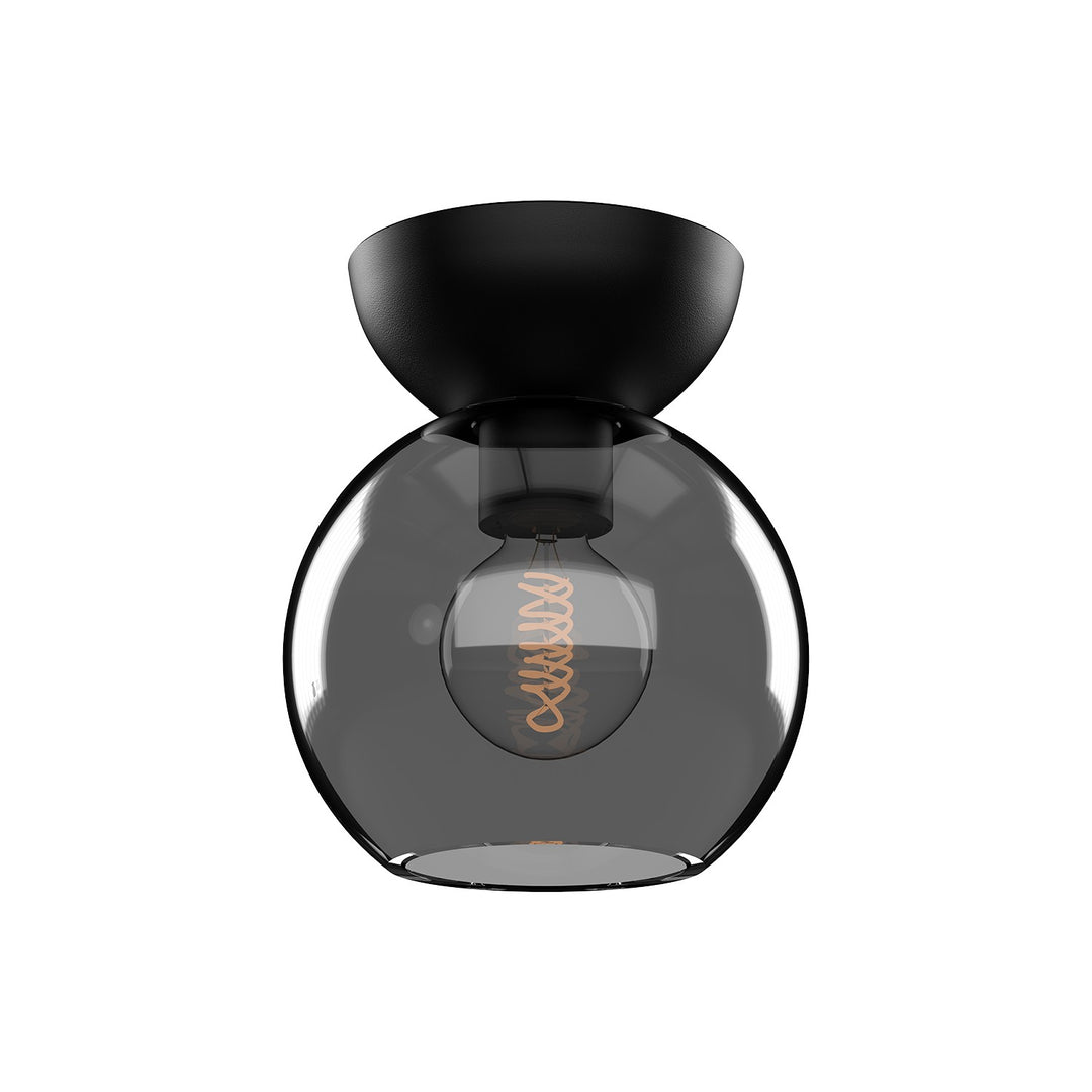 Kuzco Canada - SF59706-BK/SM - One Light Semi-Flush Mount - Arcadia - Black/Smoked