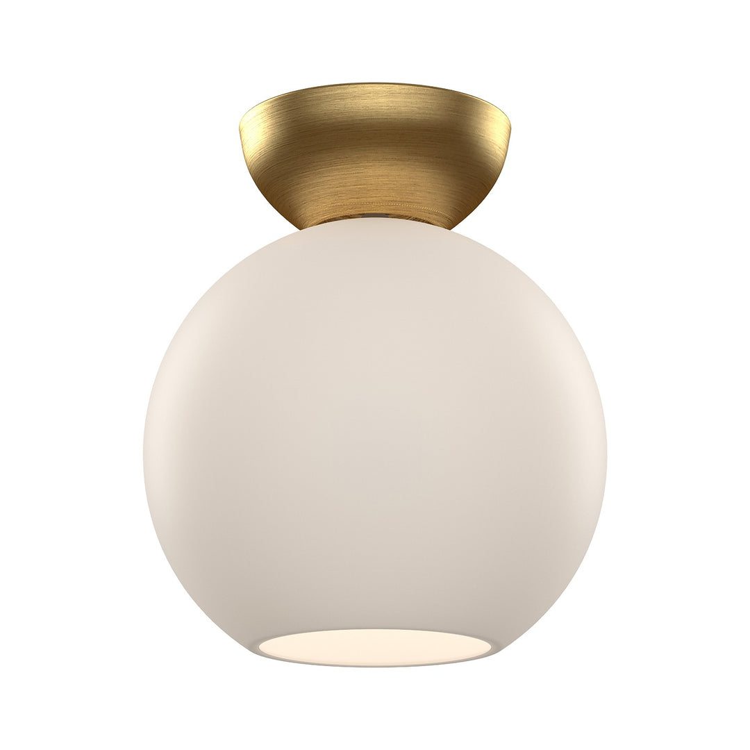 Kuzco Canada - SF59708-BG/OP - One Light Semi-Flush Mount - Arcadia - Brushed Gold/Opal Glass