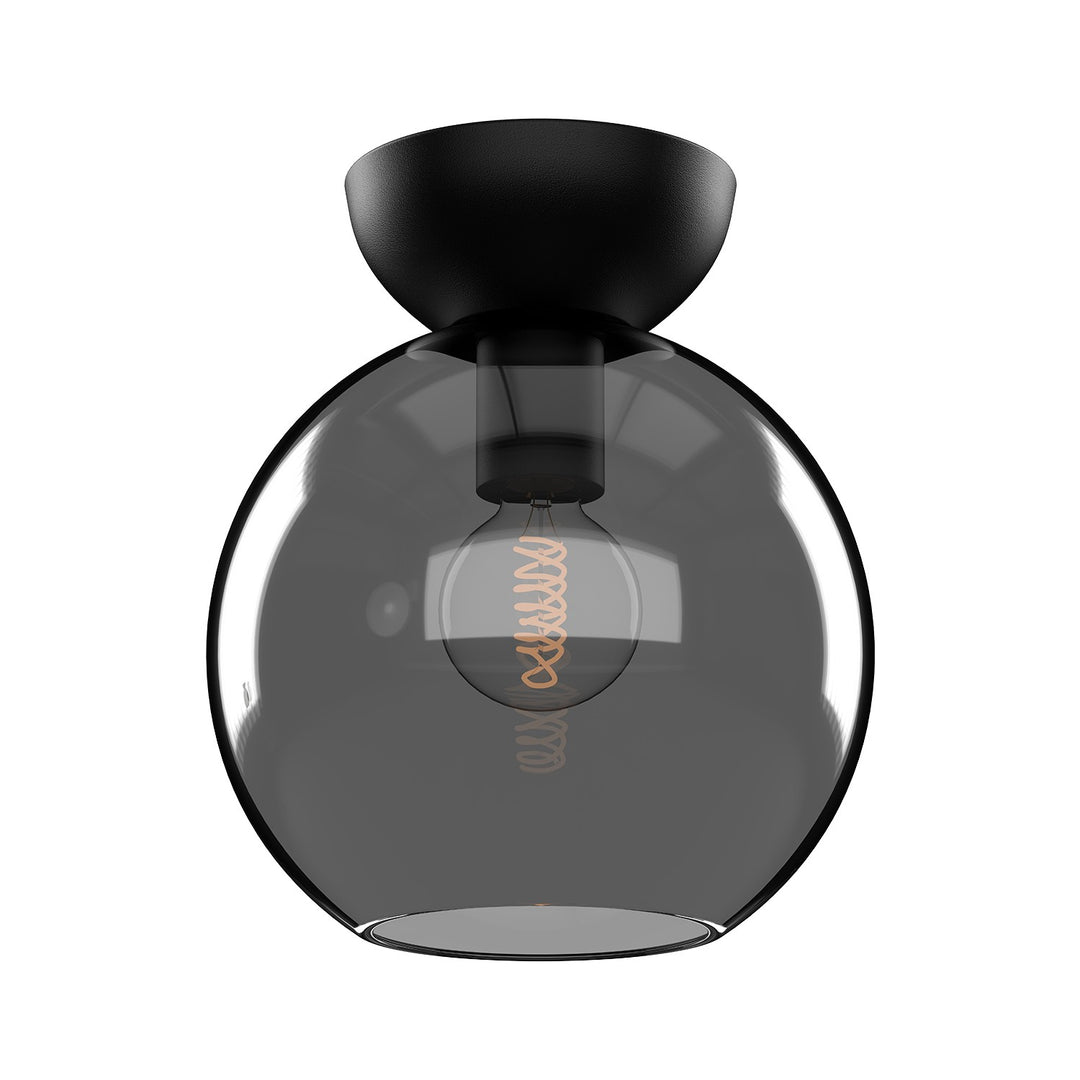 Kuzco Canada - SF59708-BK/SM - One Light Semi-Flush Mount - Arcadia - Black/Smoked