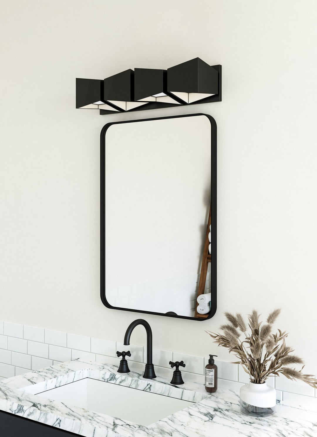 Kuzco Canada - VL31224-BK/WH - LED Vanity - Cubix - Black/White