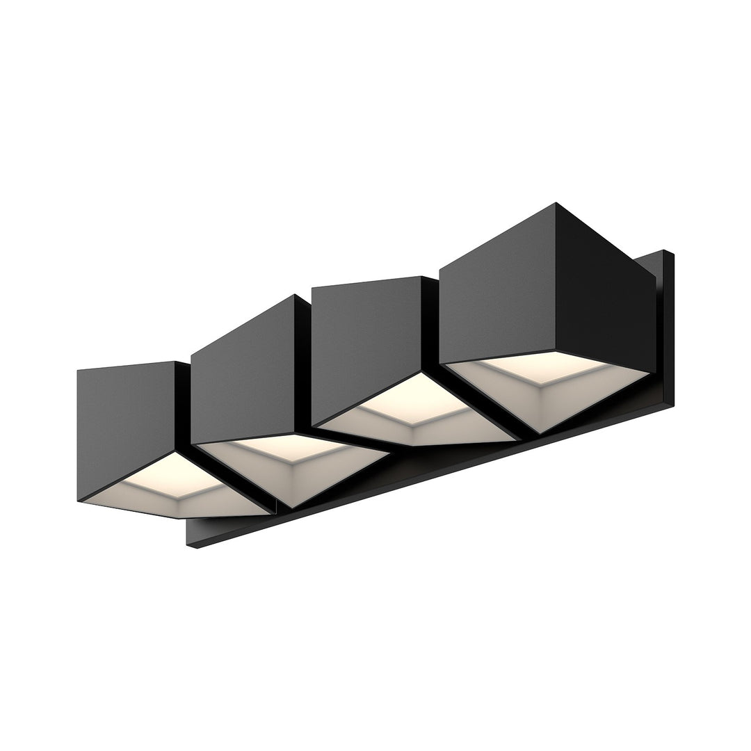 Cubix LED Vanity in Black/White - available from The Lighting Shoppe, trusted by Canadian homeowners