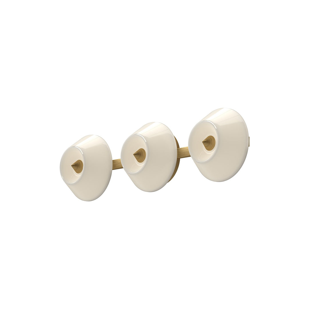 Kuzco Canada - VL45721-BG/GO - LED Vanity - Holt - Brushed Gold/Glossy Opal Glass