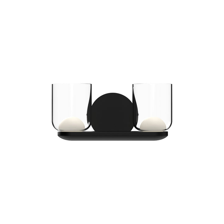 Kuzco Canada - VL52512-BK/CL - LED Vanity - Cedar - Black/Clear