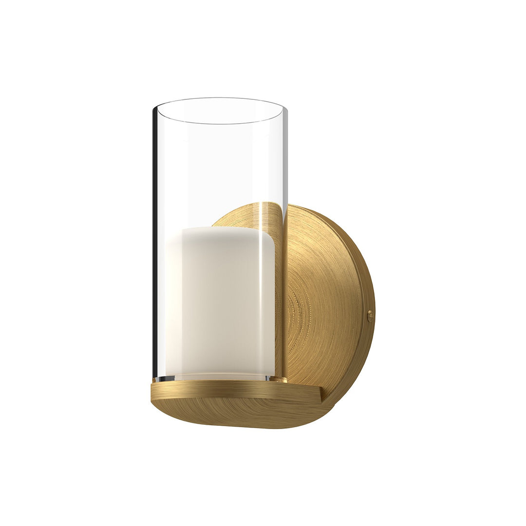 Birch LED Wall Sconce in Brushed Gold/Clear - available from The Lighting Shoppe, trusted by Canadian homeowners