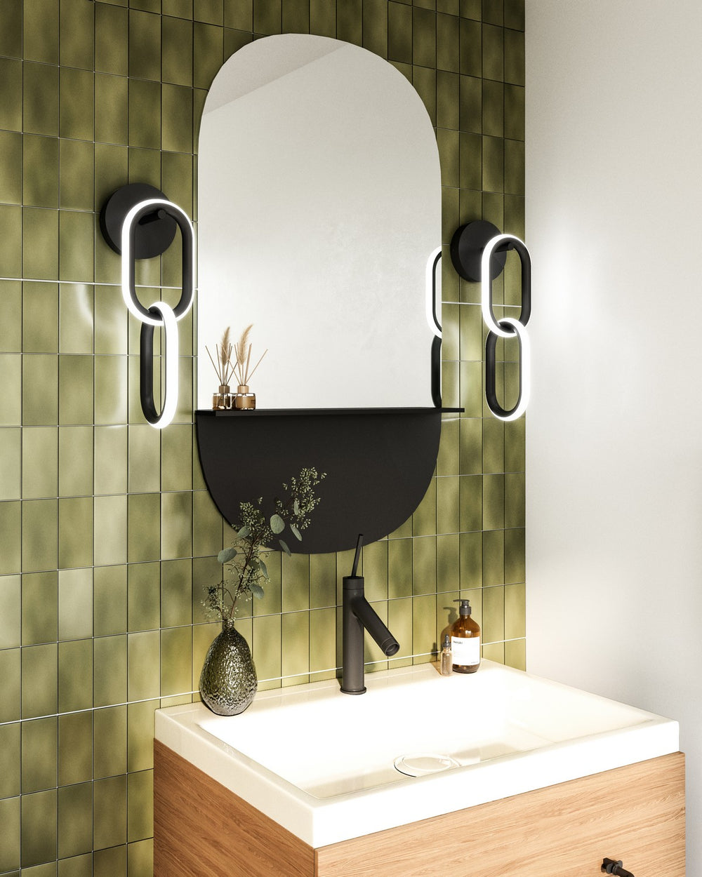 Kuzco Canada - WS92617-BK - LED Wall Sconce - Airen - Black