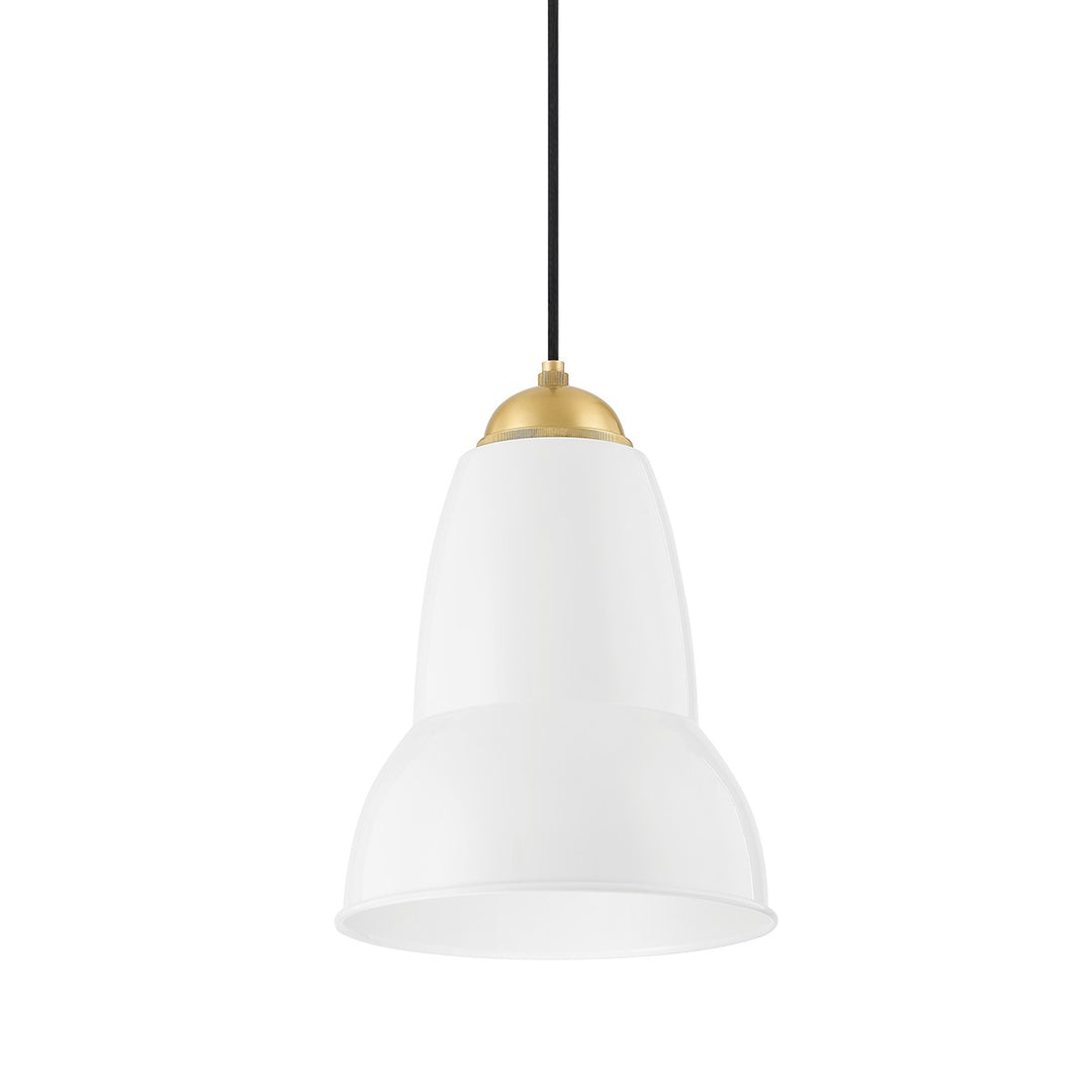 Mitzi Canada - H439701S-AGB/GWH - One Light Pendant - Jamila - Aged Brass