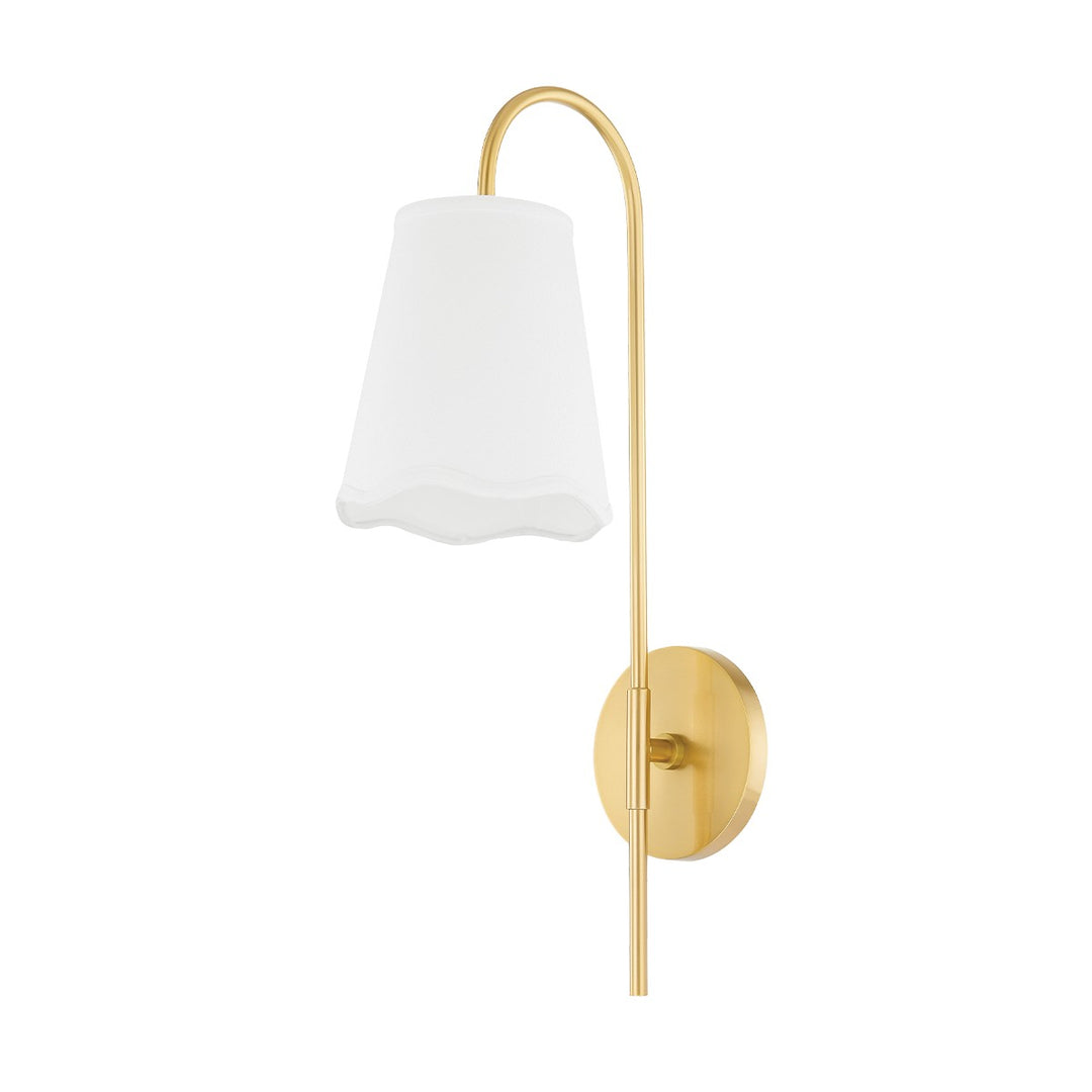 Dorothy One Light Wall Sconce in Aged Brass - available from The Lighting Shoppe, trusted by Canadian homeowners