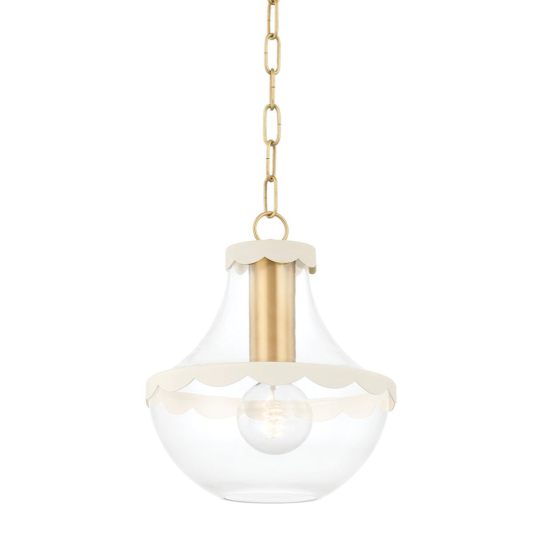 Alaina One Light Pendant in Aged Brass - available from The Lighting Shoppe, trusted by Canadian homeowners