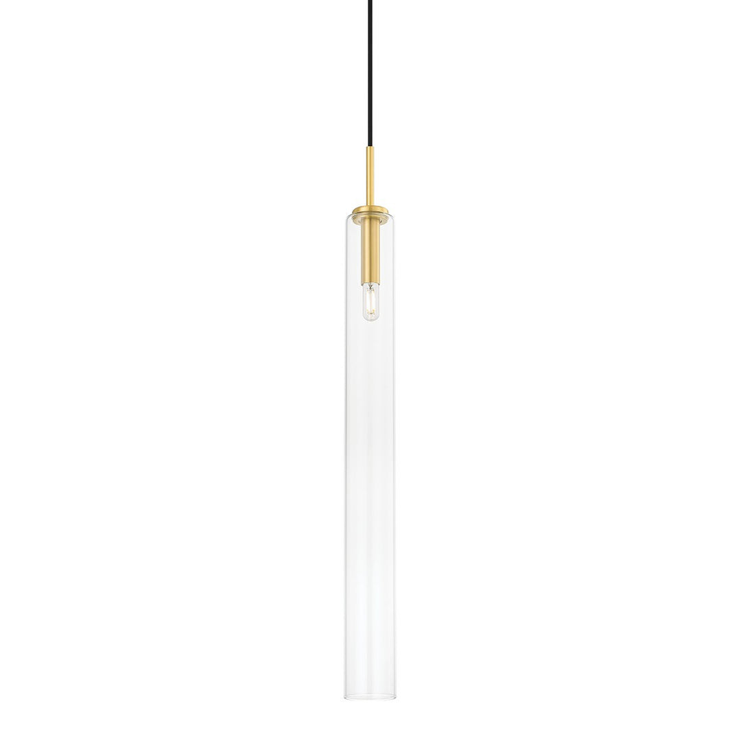 Nyah One Light Pendant in Aged Brass - available from The Lighting Shoppe, trusted by Canadian homeowners