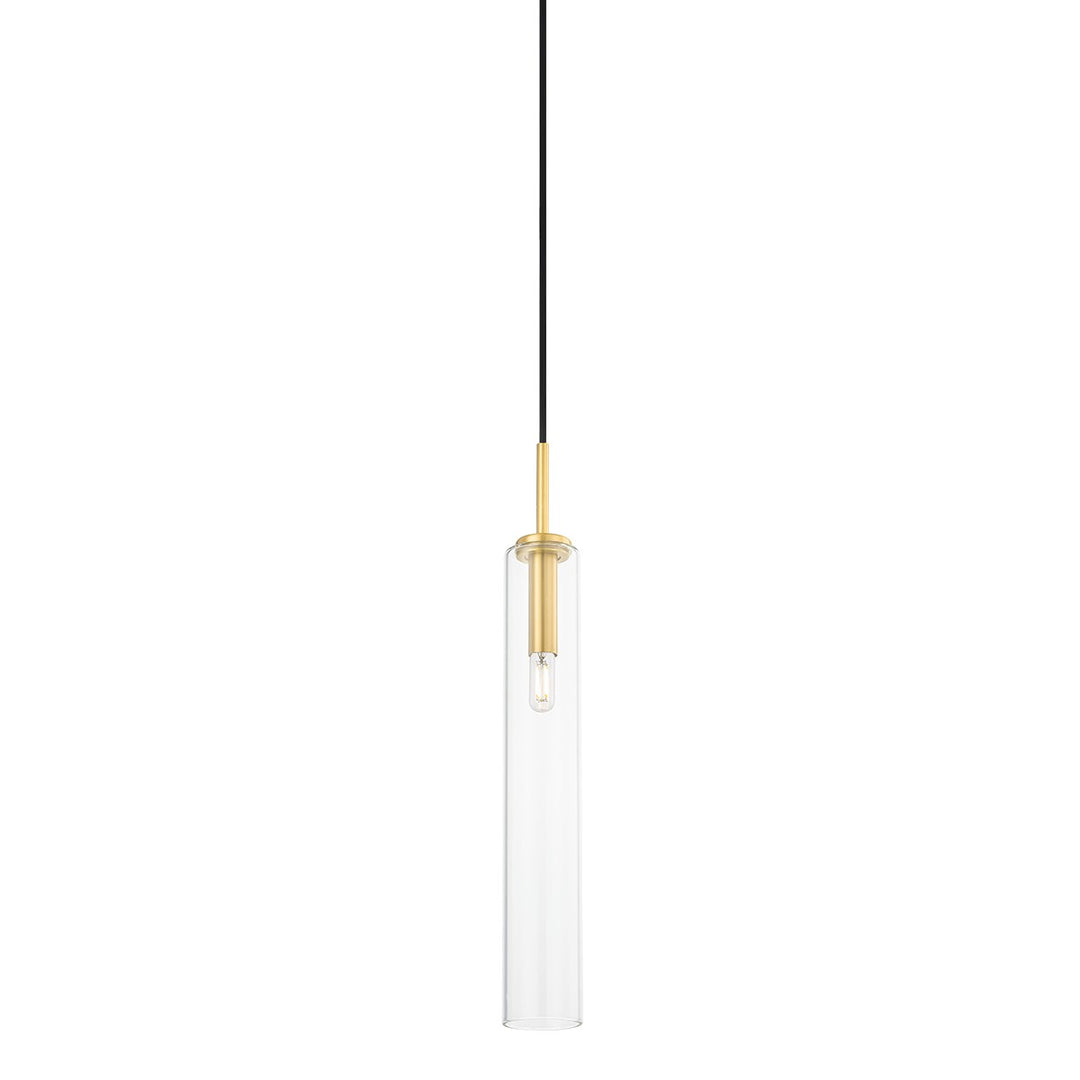 Nyah One Light Pendant in Aged Brass - available from The Lighting Shoppe, trusted by Canadian homeowners