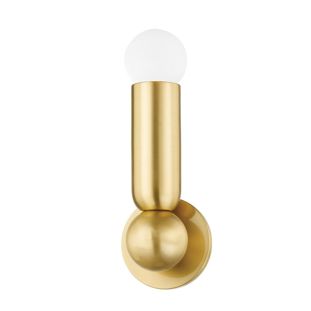 Lolly One Light Wall Sconce in Aged Brass - available from The Lighting Shoppe, trusted by Canadian homeowners
