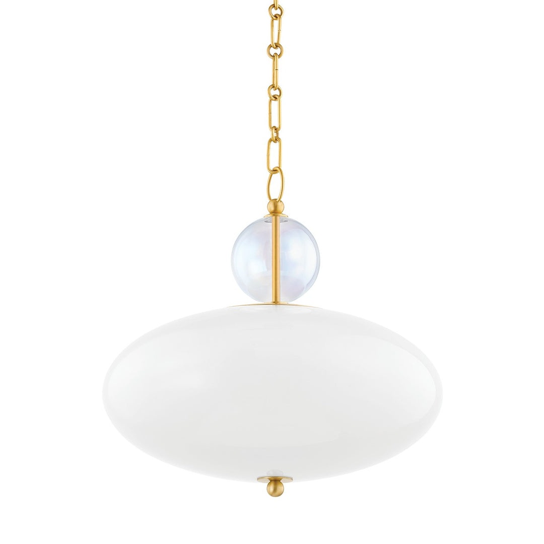 Viviana One Light Pendant in Aged Brass - available from The Lighting Shoppe, trusted by Canadian homeowners