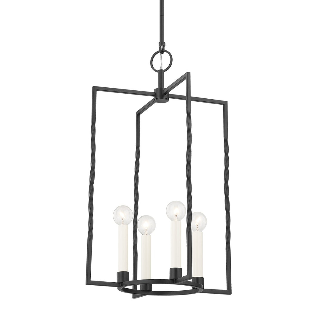 Adelaide Four Light Lantern in Textured Black - available from The Lighting Shoppe, trusted by Canadian homeowners