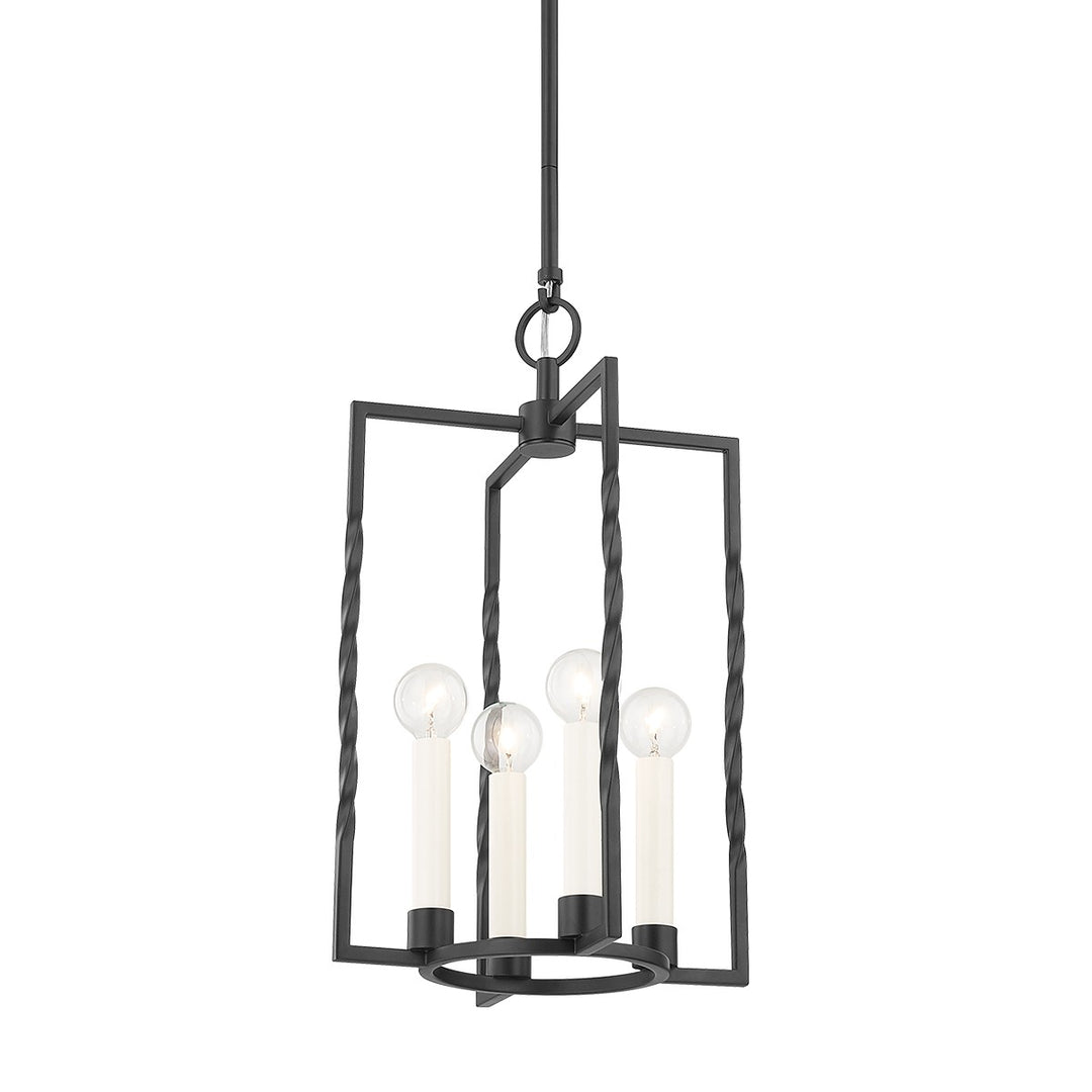 Adelaide Four Light Lantern in Textured Black - available from The Lighting Shoppe, trusted by Canadian homeowners