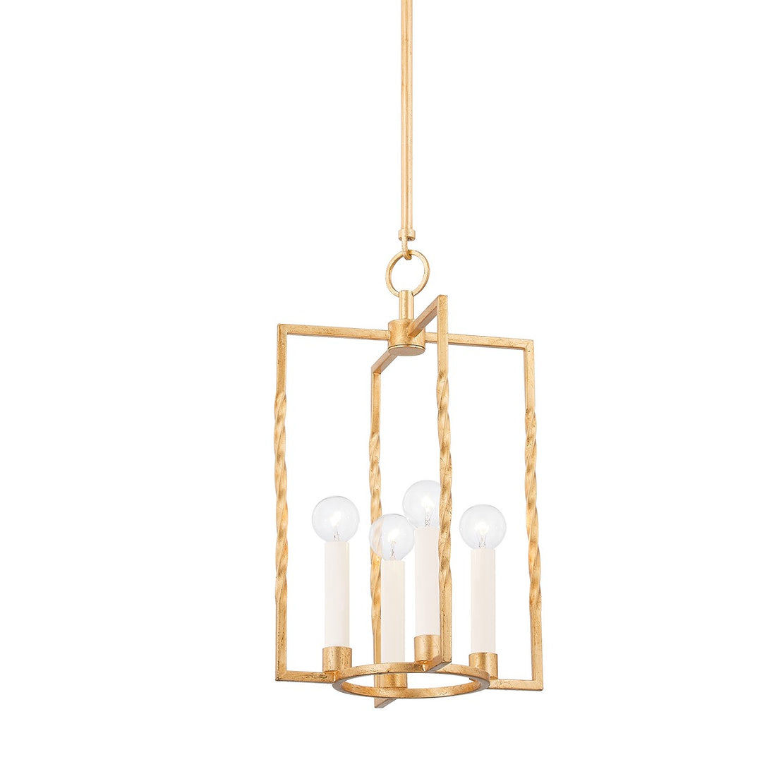 Adelaide Four Light Lantern in Vintage Gold Leaf - available from The Lighting Shoppe, trusted by Canadian homeowners
