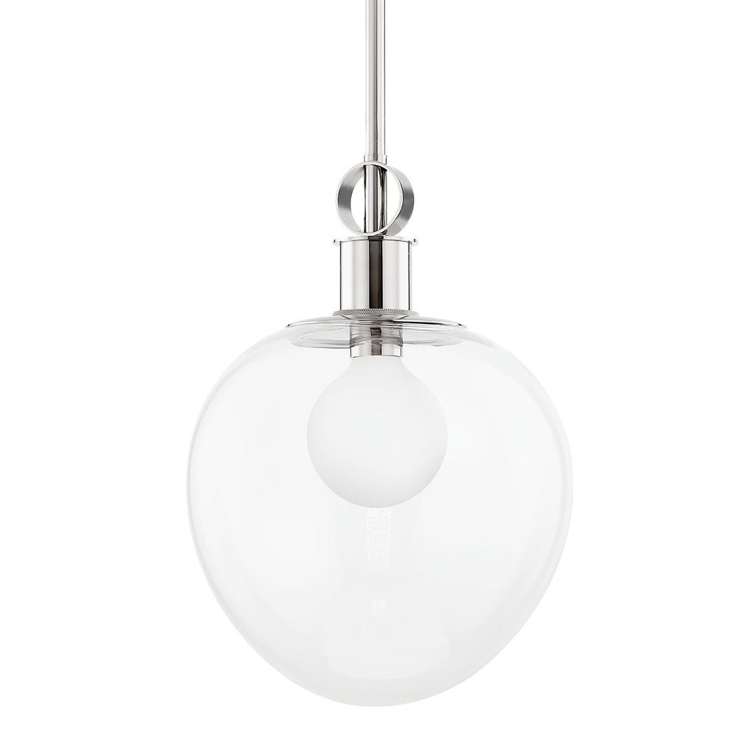 Anna One Light Pendant in Polished Nickel - available from The Lighting Shoppe, trusted by Canadian homeowners