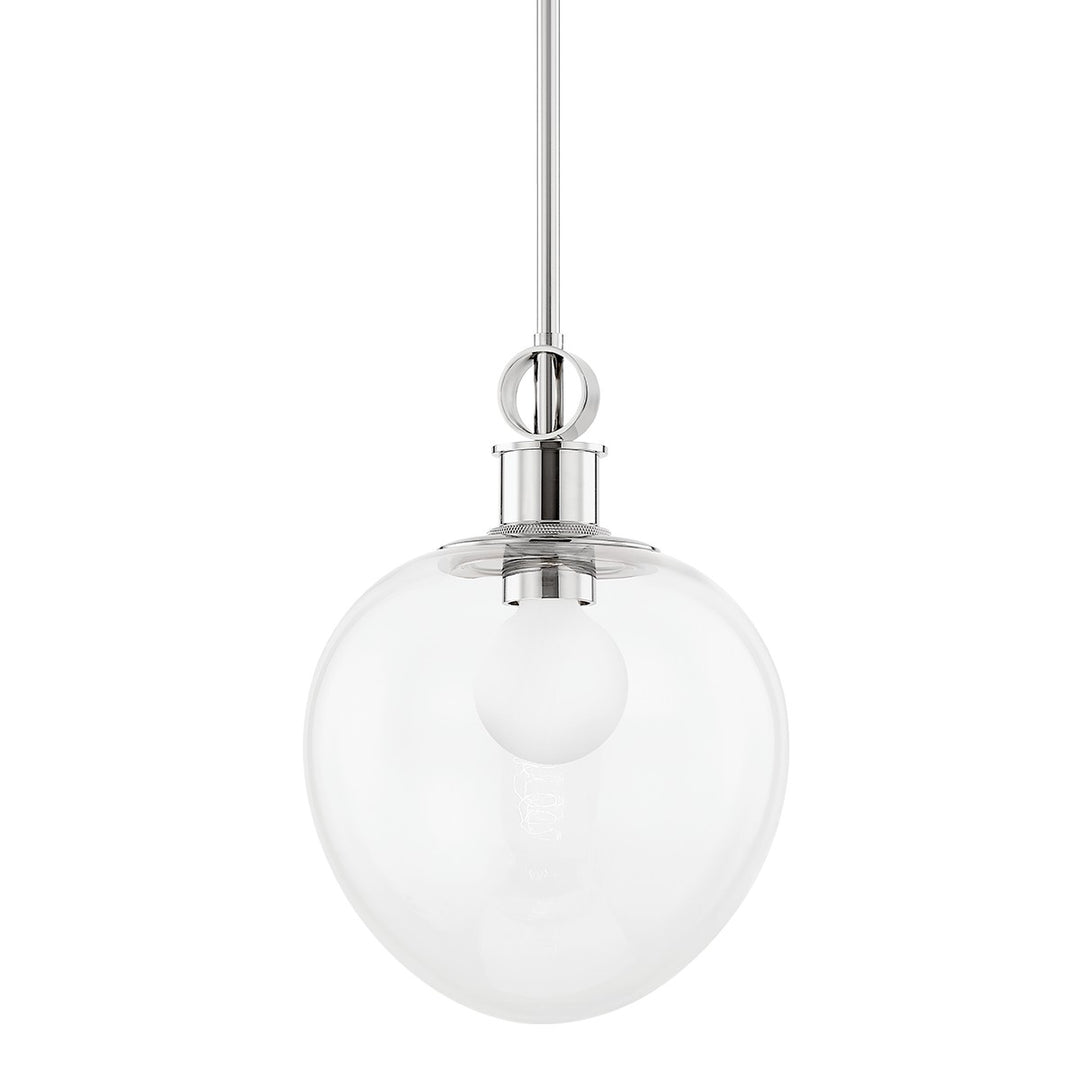 Anna One Light Pendant in Polished Nickel - available from The Lighting Shoppe, trusted by Canadian homeowners