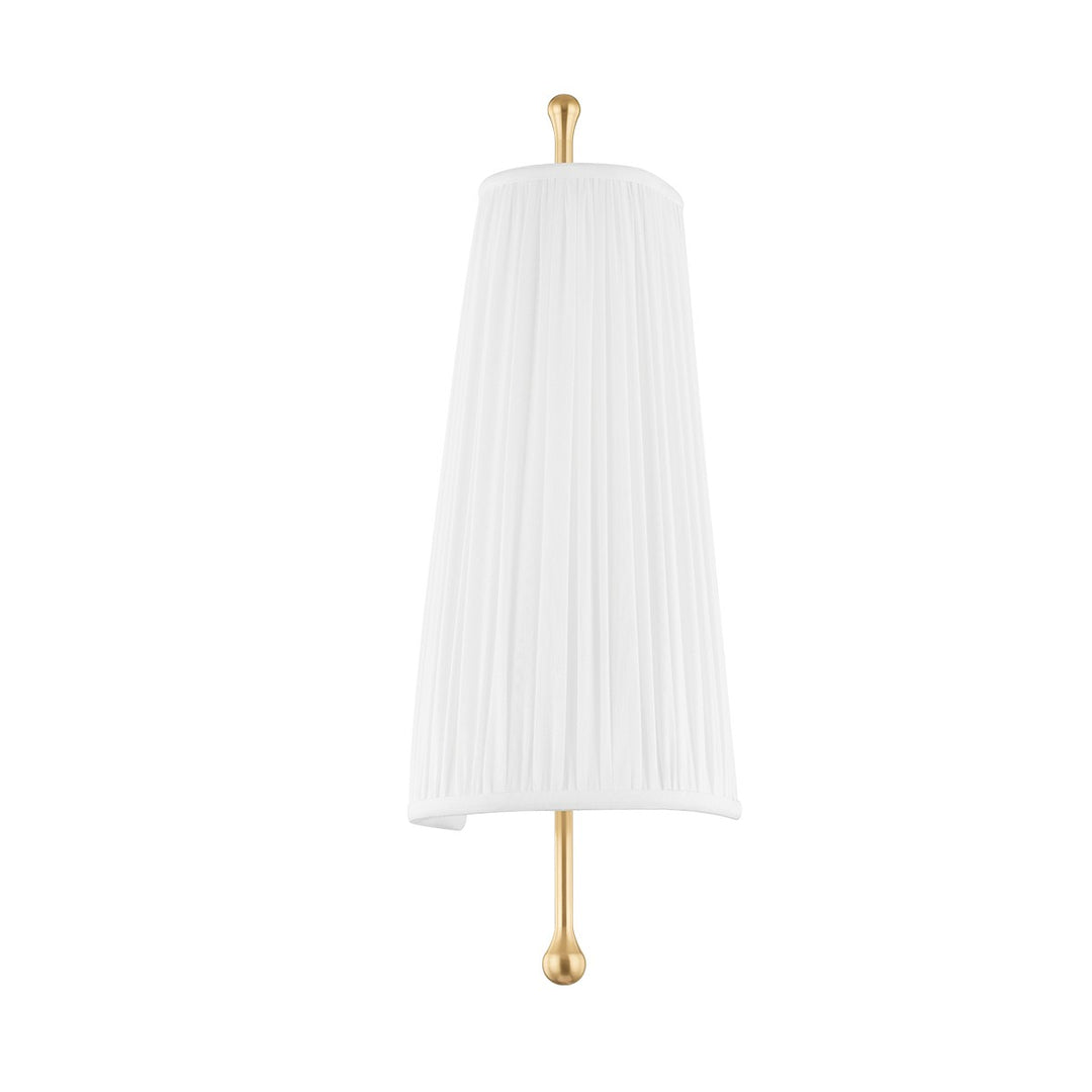 Adeline One Light Wall Sconce in Aged Brass - available from The Lighting Shoppe, trusted by Canadian homeowners