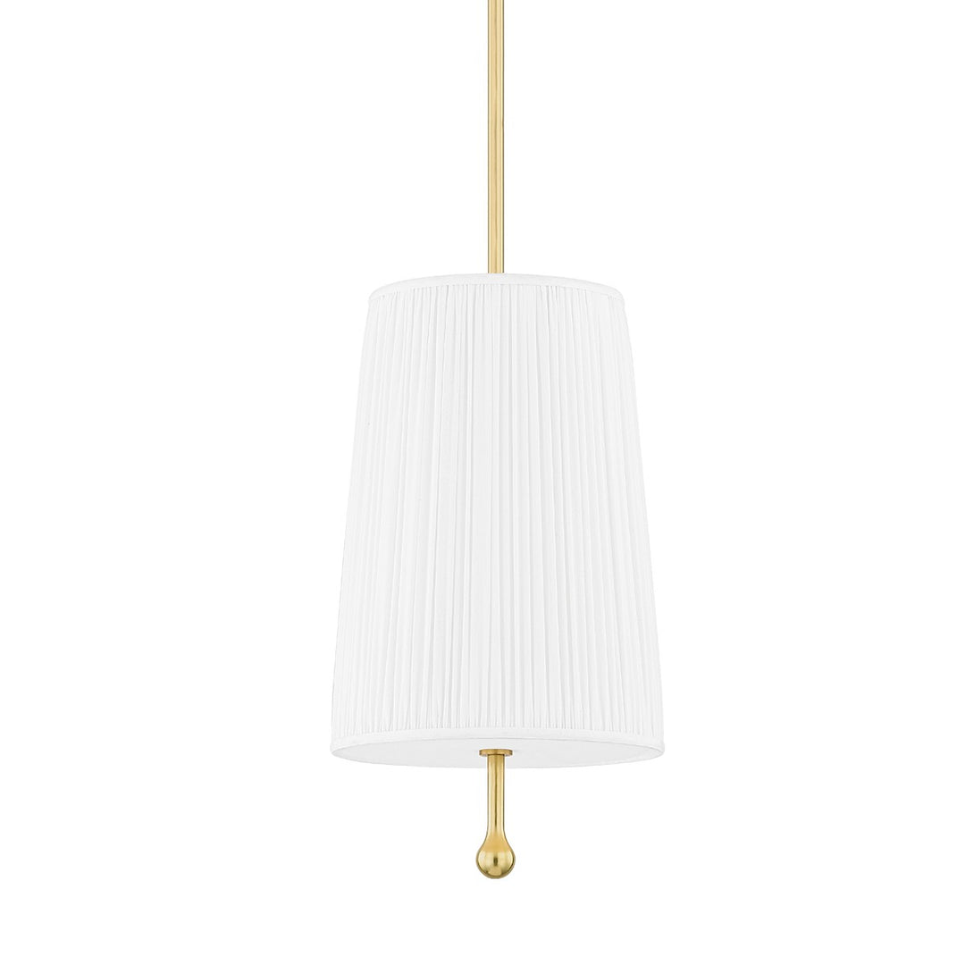 Adeline One Light Pendant in Aged Brass - available from The Lighting Shoppe, trusted by Canadian homeowners