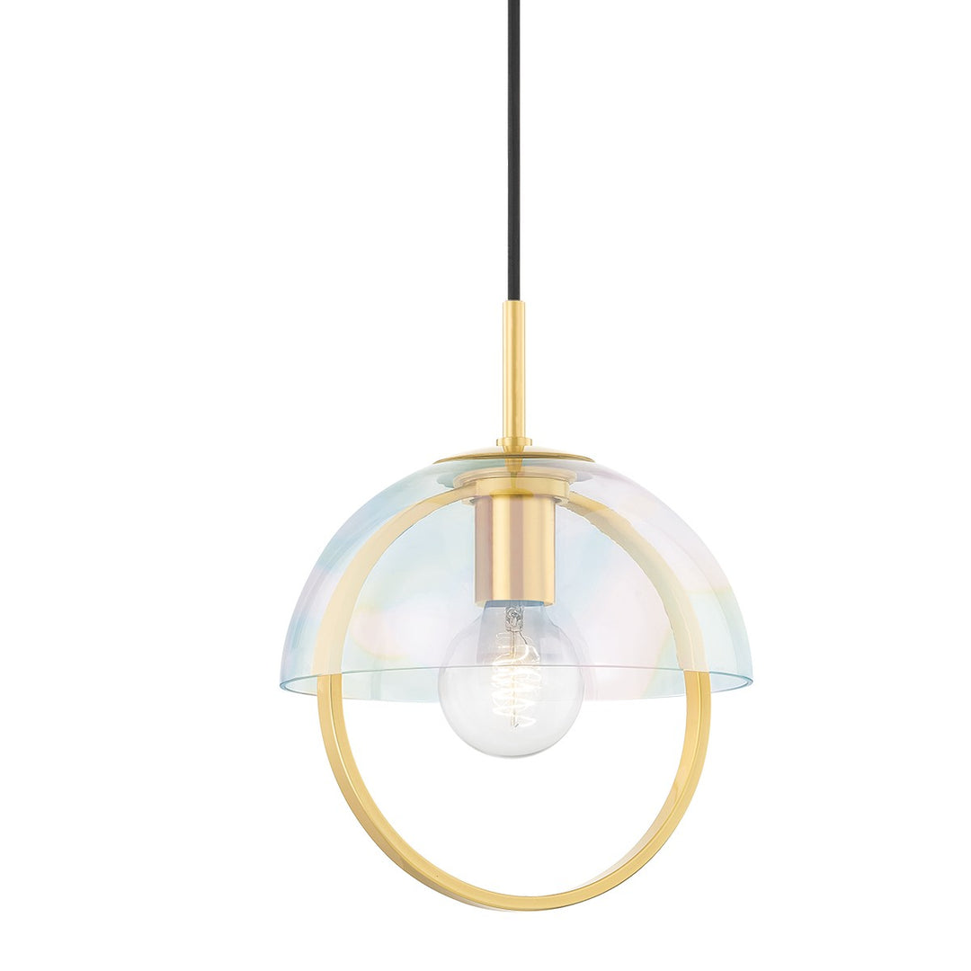 Meriah One Light Pendant in Aged Brass - available from The Lighting Shoppe, trusted by Canadian homeowners