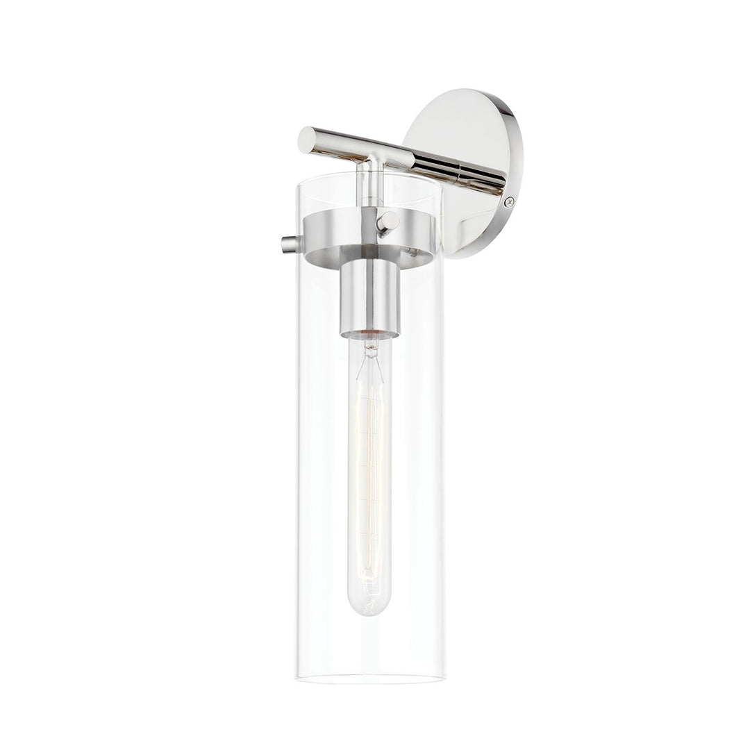 Haisley One Light Wall Sconce in Polished Nickel - available from The Lighting Shoppe, trusted by Canadian homeowners