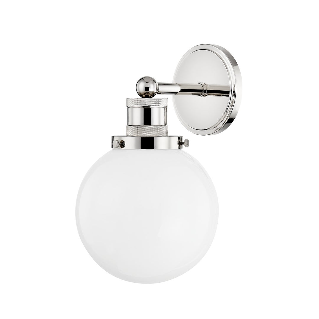 Beverly One Light Wall Sconce in Polished Nickel - available from The Lighting Shoppe, trusted by Canadian homeowners