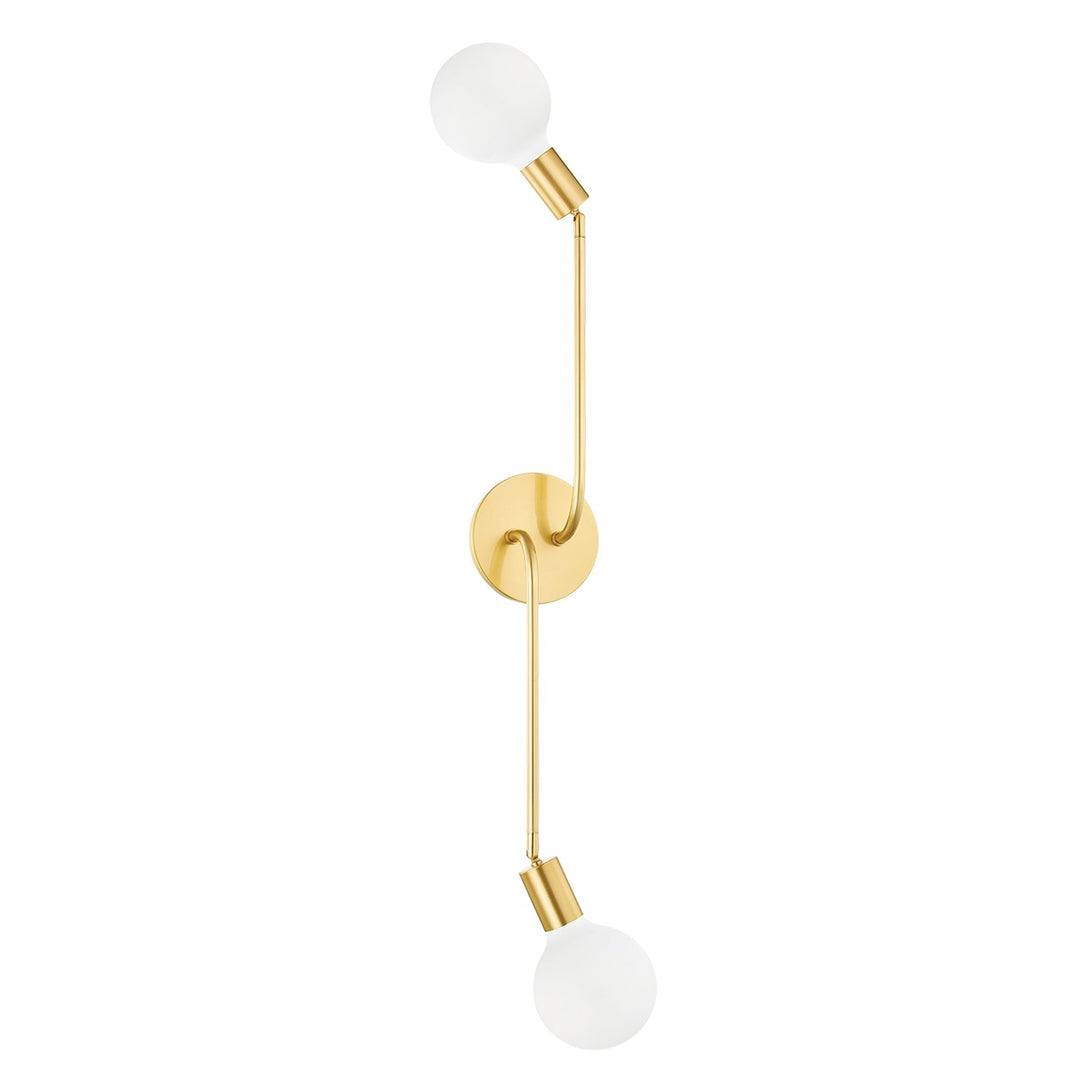 Blakely Two Light Wall Sconce in Aged Brass - available from The Lighting Shoppe, trusted by Canadian homeowners
