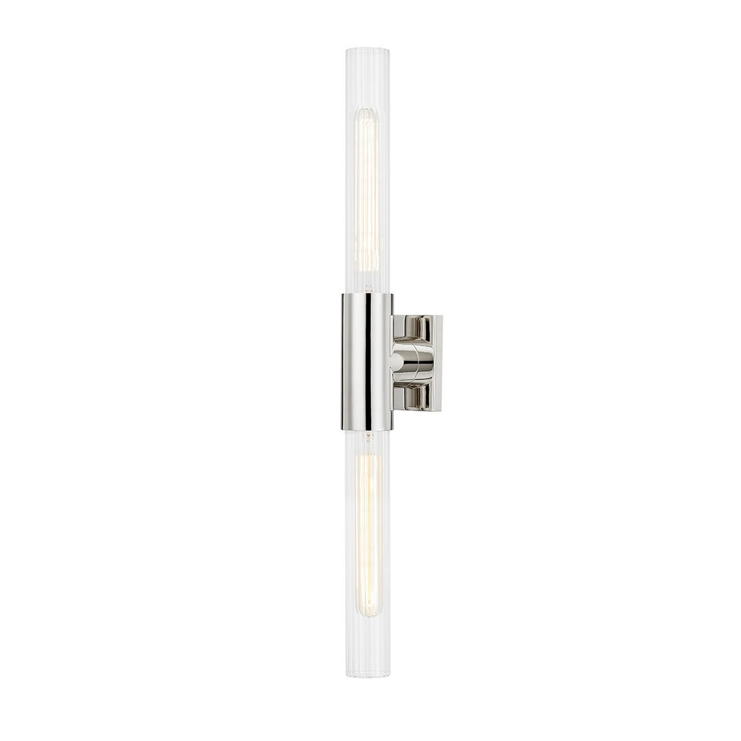Hudson Valley Canada - 1202-PN - Two Light Wall Sconce - Asher - Polished Nickel