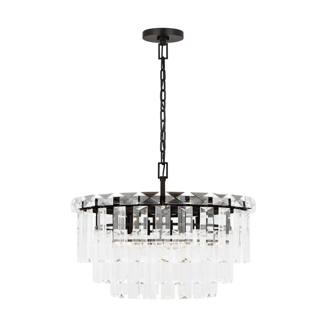 Arden Ten Light Chandelier in Aged Iron - available from The Lighting Shoppe, trusted by Canadian homeowners