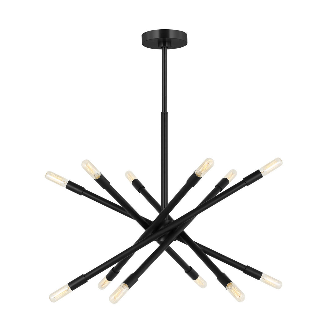 Eastyn 12 Light Chandelier in Midnight Black - available from The Lighting Shoppe, trusted by Canadian homeowners