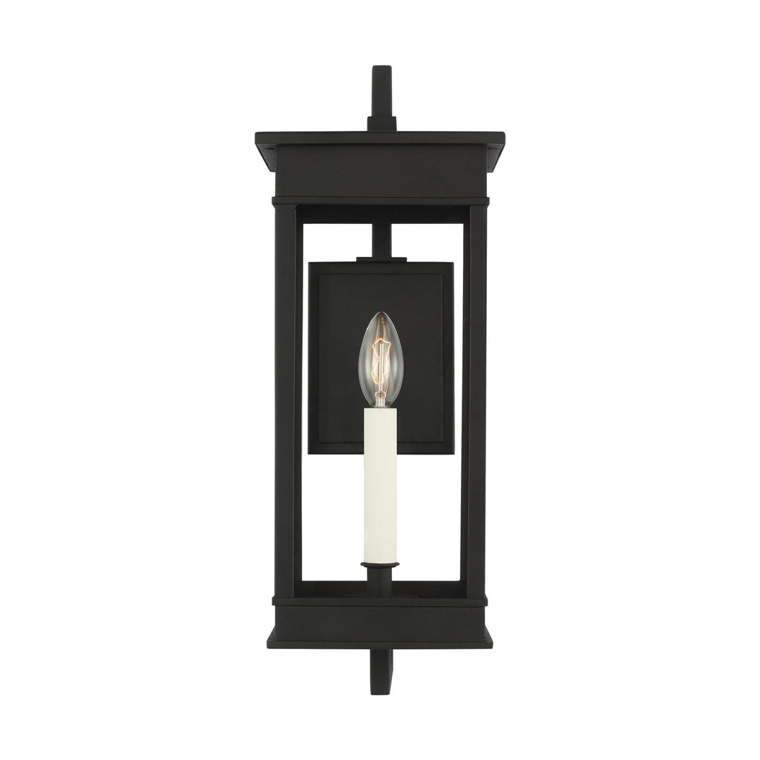 Cupertino One Light Outdoor Wall Sconce in Textured Black - available from The Lighting Shoppe, trusted by Canadian homeowners