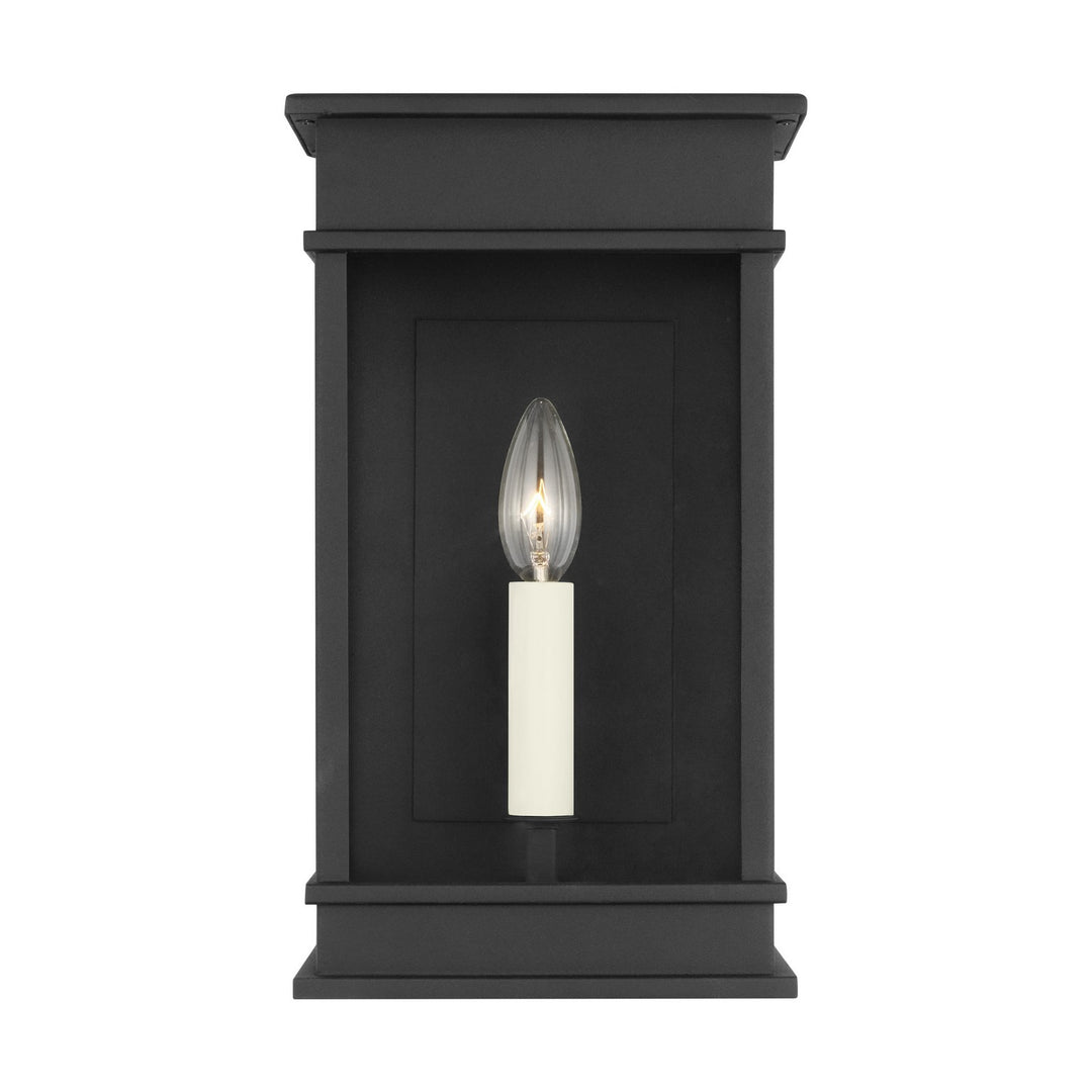 Cupertino One Light Outdoor Wall Sconce in Textured Black - available from The Lighting Shoppe, trusted by Canadian homeowners