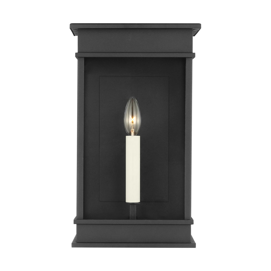 Cupertino One Light Outdoor Wall Sconce in Textured Black - available from The Lighting Shoppe, trusted by Canadian homeowners