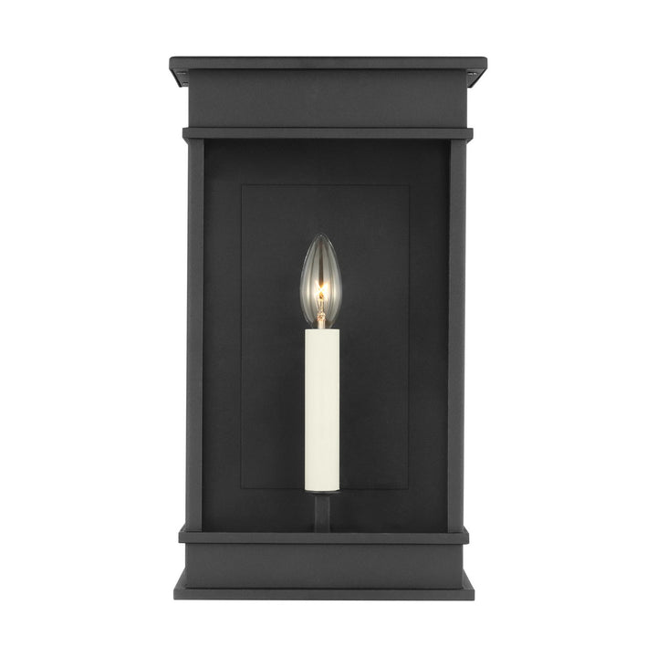 Cupertino One Light Outdoor Wall Sconce in Textured Black - available from The Lighting Shoppe, trusted by Canadian homeowners