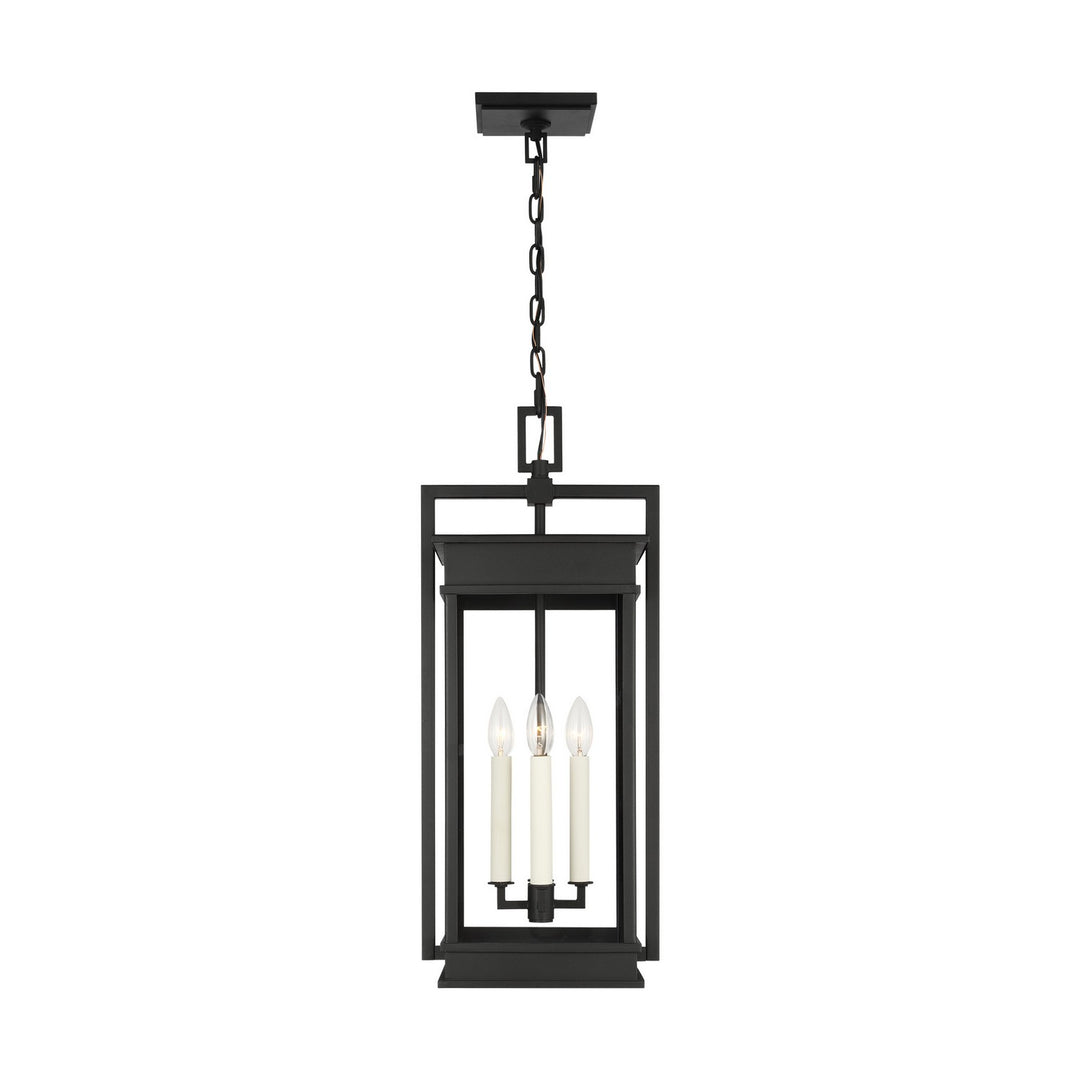Cupertino Four Light Outdoor Pendant in Textured Black - available from The Lighting Shoppe, trusted by Canadian homeowners