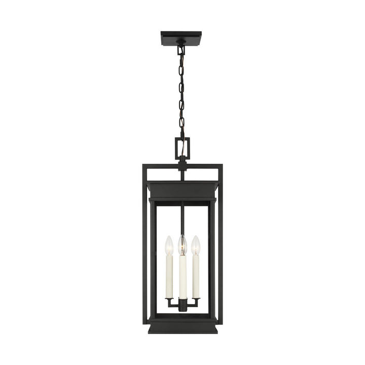 Cupertino Four Light Outdoor Pendant in Textured Black - available from The Lighting Shoppe, trusted by Canadian homeowners